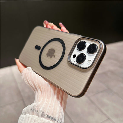 Non-Slip Matte Corrugated Hard Case For iPhone