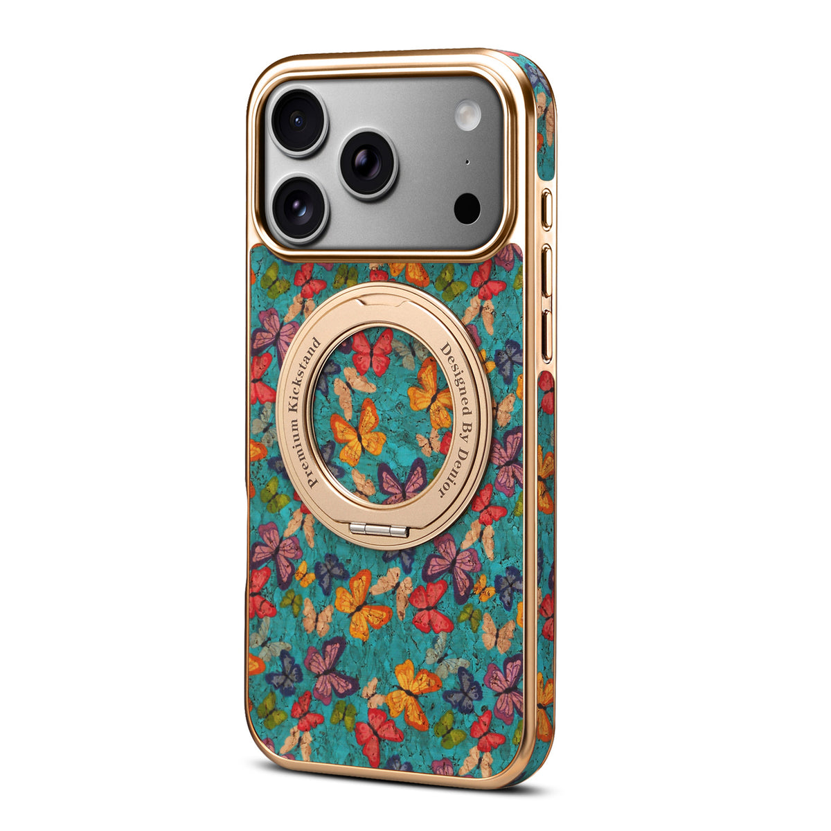 Retro Print Kickstand Case for iPhone