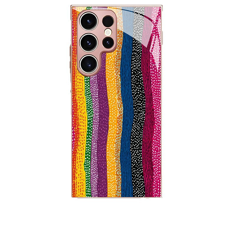 Rainbow Polka Dot Stripe Hard Case for Samsung