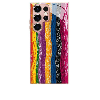 Rainbow Polka Dot Stripe Hard Case for Samsung