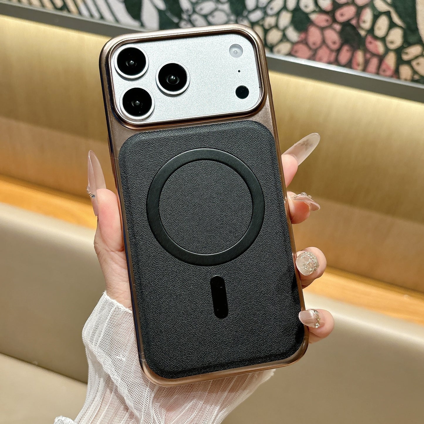 Leather Texture Matte Case for iPhone