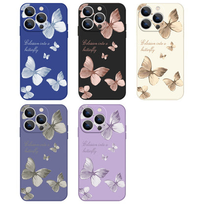 Butterfly Pattern Silicone Case for iPhone