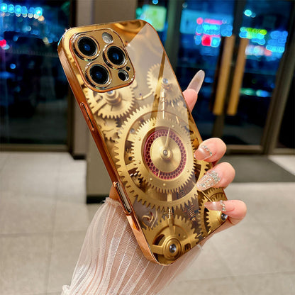 Gear Pattern Hard Case for iPhone