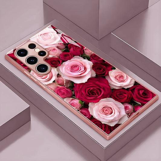 Vintage Romantic Rose Garden Hard Case for Samsung