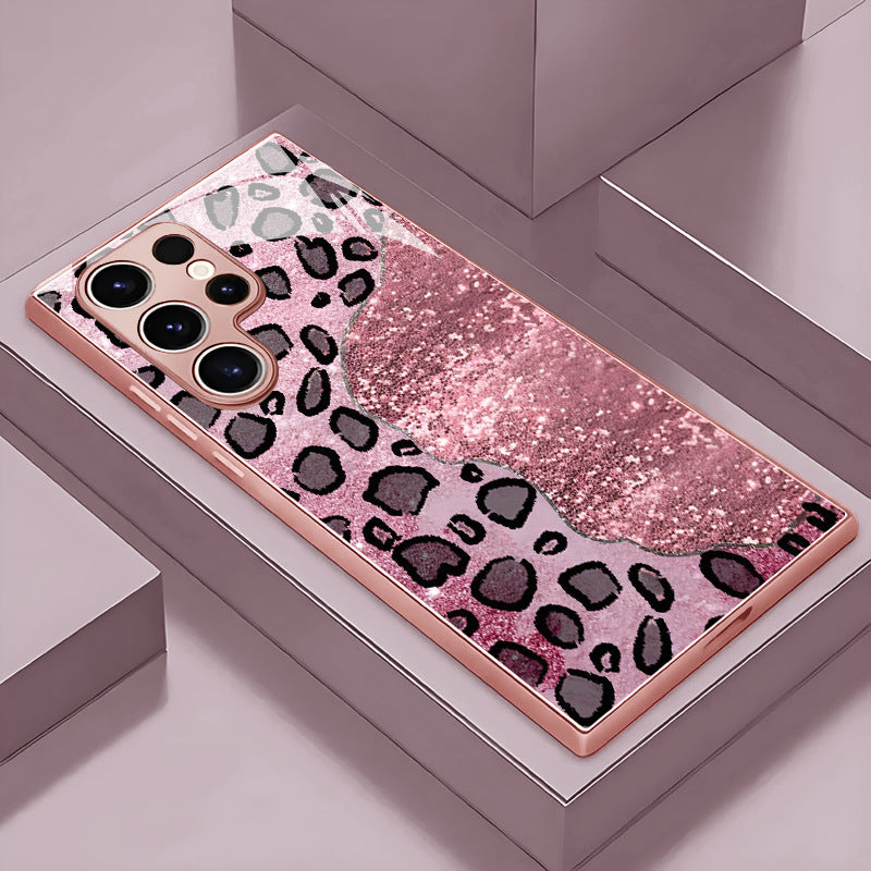 Shiny Leopard Print Pattern Hard Case for Samsung