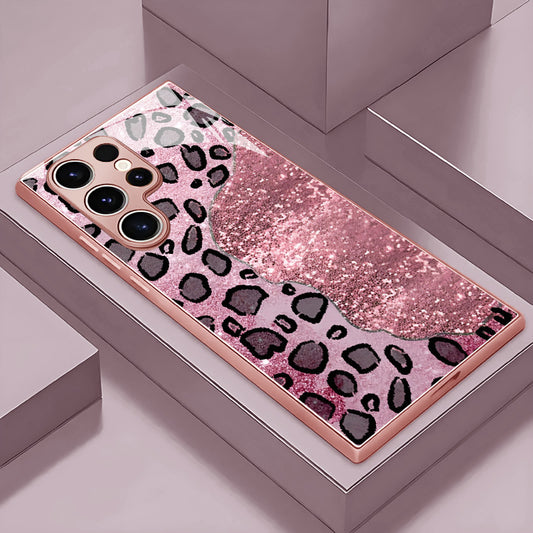Shiny Leopard Print Pattern Hard Case for Samsung