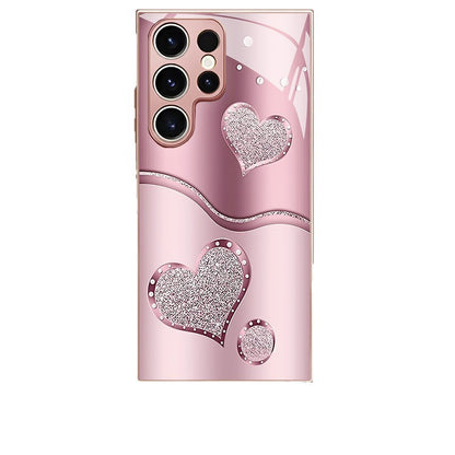 Curve Double Heart Hard Case for Samsung