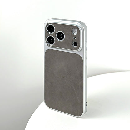 Lens Protection Suede Case for iPhone