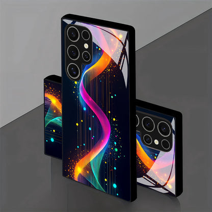 Cyber Neon Pattern Hard Case for Samsung