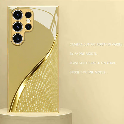 Golden Scale Pattern Hard Case for Samsung