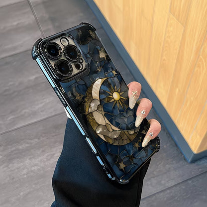 Star and Moon Airbag Shockproof Case for iPhone