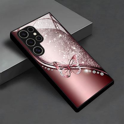 Glitter Butterfly Hard Case for Samsung