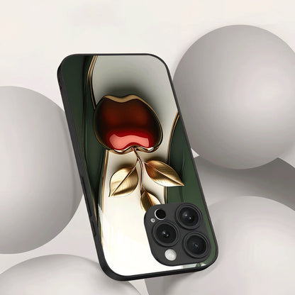 Three-Leaf Apple Hard Case for iPhone