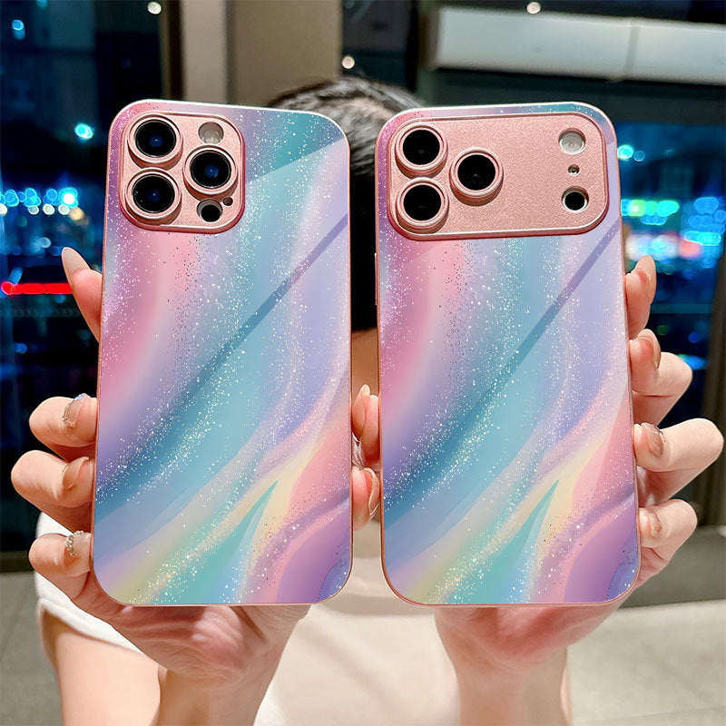Glitter Rainbow Pattern Hard Case for iPhone