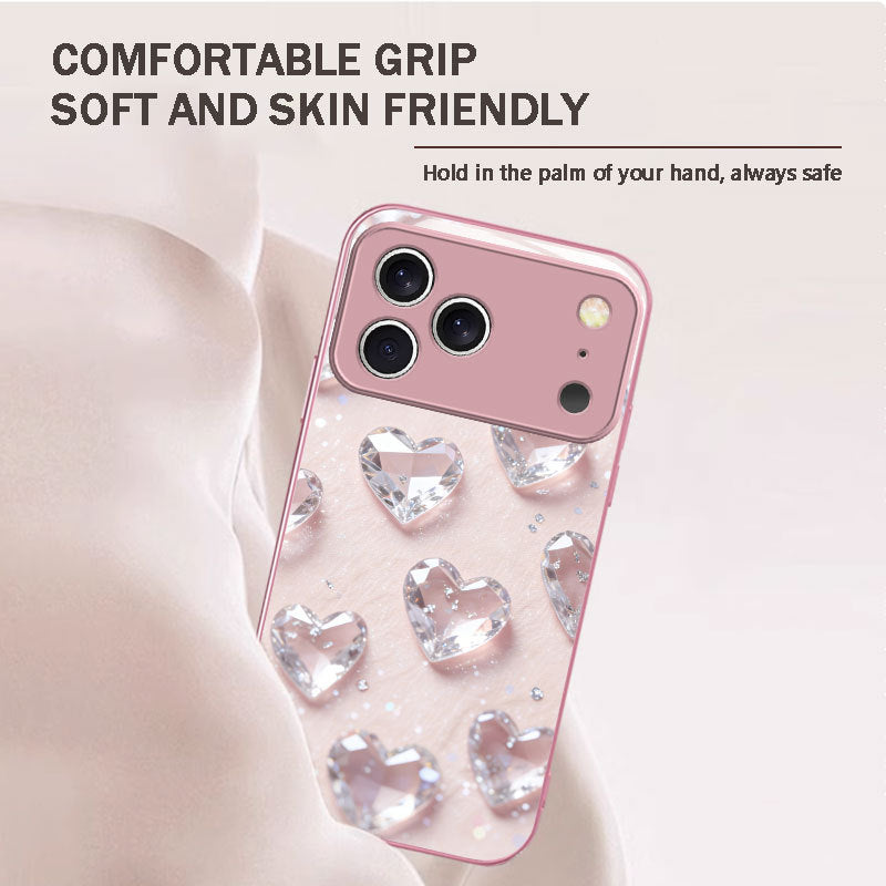 Love Heart Pattern Hard Case for iPhone