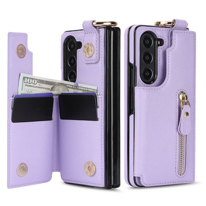 Zipper Wallet Leather Case for Samsung Z Fold series