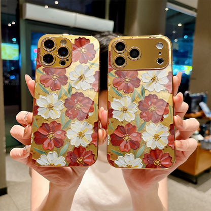 Flowers Pattern Hard Case for iPhone