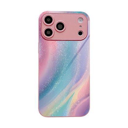 Glitter Rainbow Pattern Hard Case for iPhone