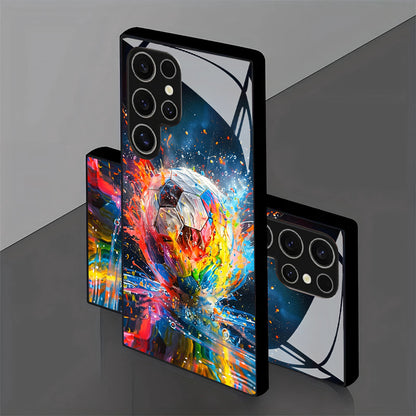 Abstract Football Ink Art Hard Case for Samsung