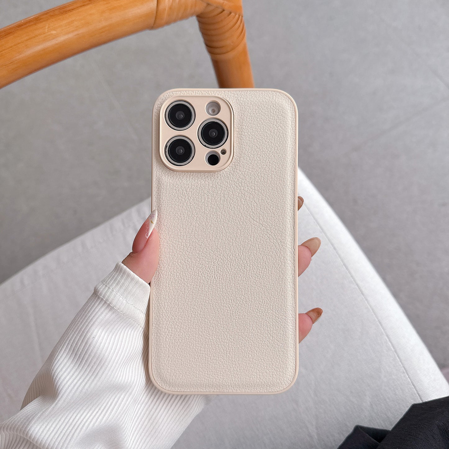 Litchi Grain Leather Case for iPhone