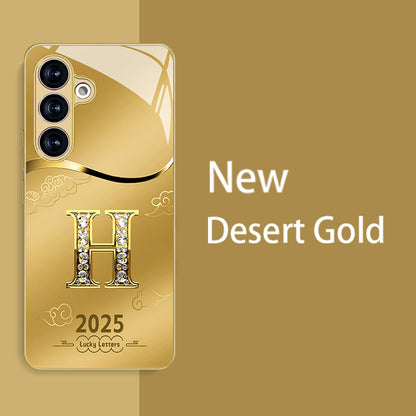 H Pattern Gold Hard Case for Samsung