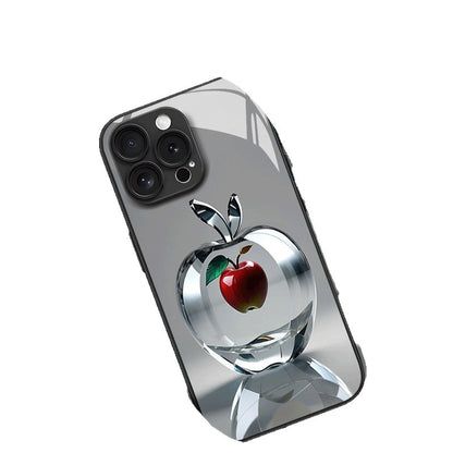 Crystal Apple Pattern Hard Case for iPhone