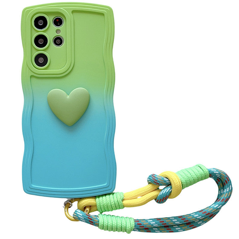 Love Lanyard Silicone Case for Samsung