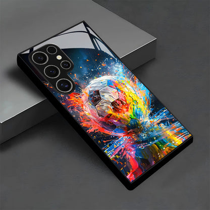 Abstract Football Ink Art Hard Case for Samsung