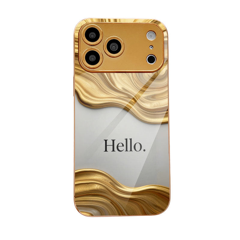 Hello Text Pattern Hard Case for iPhone