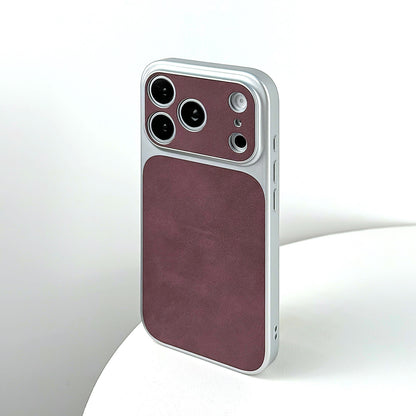 Lens Protection Suede Case for iPhone