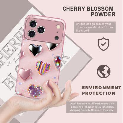 Love Heart Pattern Hard Case for iPhone