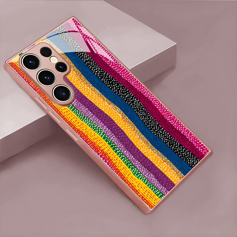 Rainbow Polka Dot Stripe Hard Case for Samsung