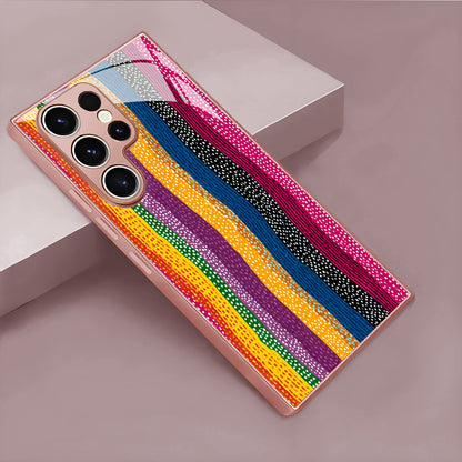 Rainbow Polka Dot Stripe Hard Case for Samsung