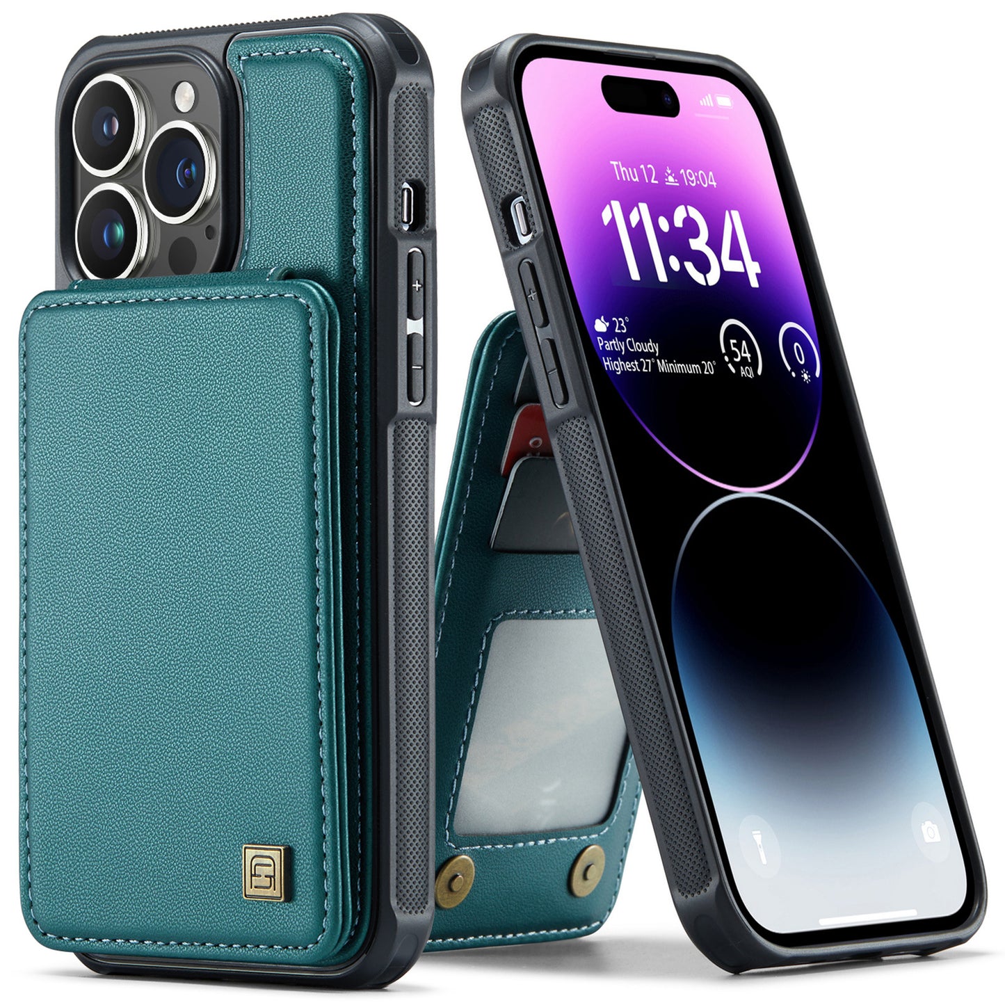 2 in 1 Magnetic Wallet Leather Case for iPhone