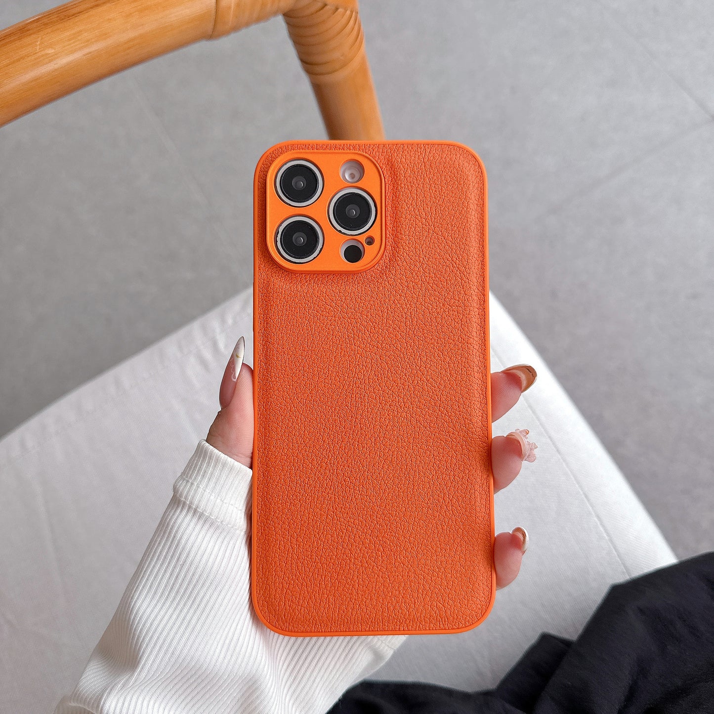 Litchi Grain Leather Case for iPhone