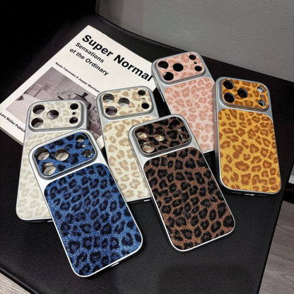 Leopard Print Leather Case for iPhone