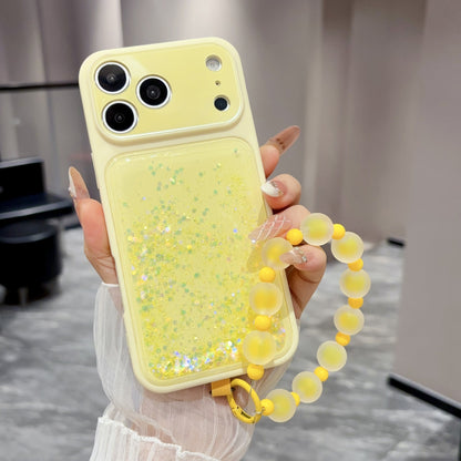 Wrist Strap Glitter Quicksand Case for iPhone