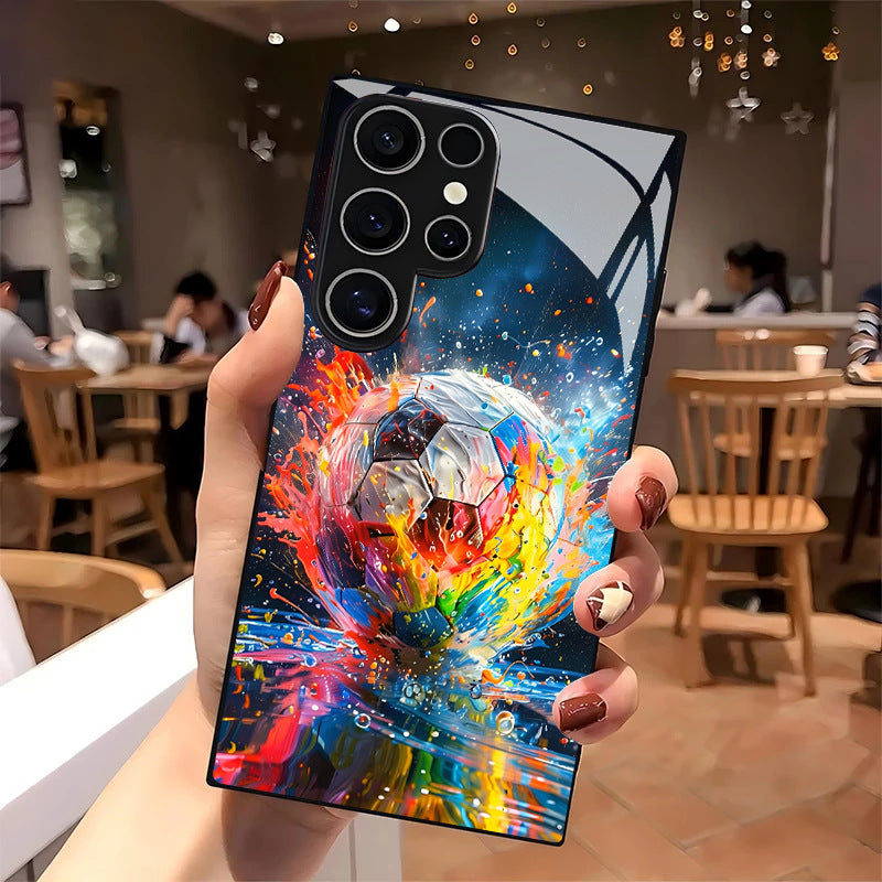 Abstract Football Ink Art Hard Case for Samsung