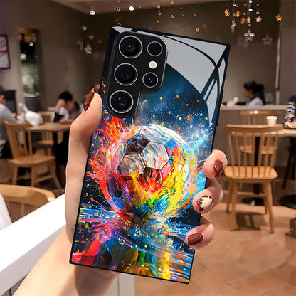 Abstract Football Ink Art Hard Case for Samsung