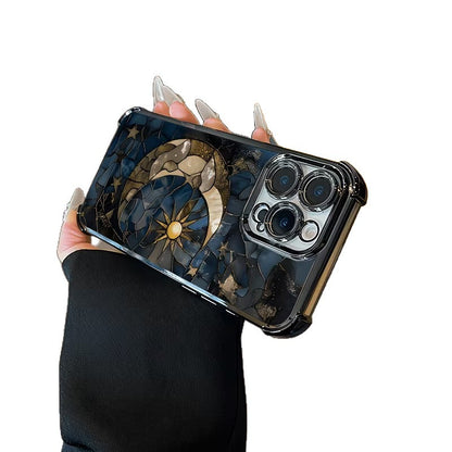 Star and Moon Airbag Shockproof Case for iPhone