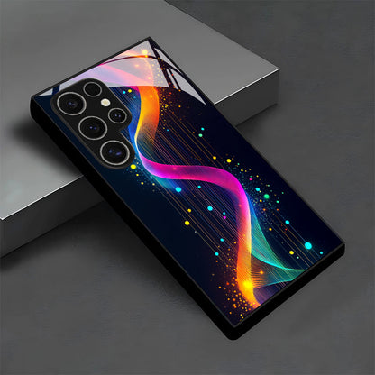 Cyber Neon Pattern Hard Case for Samsung