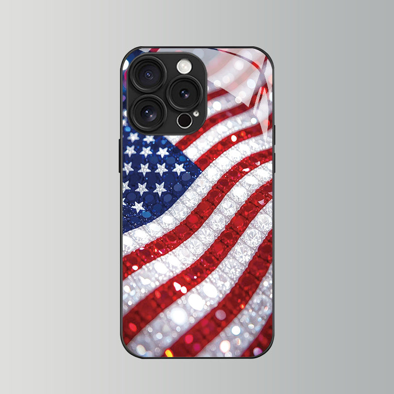 Bling Star-Spangled Banner Hard Case for iPhone