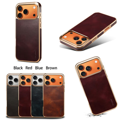 Smooth Leather Phone Case for iPhone