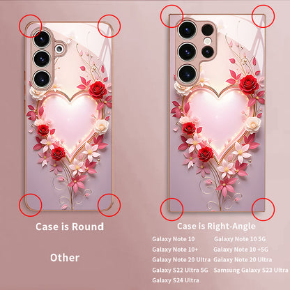 Love Rose Pattern Hard Case for Samsung