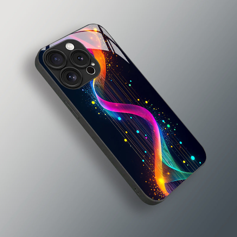 Cyber Neon Pattern Hard Case for iPhone