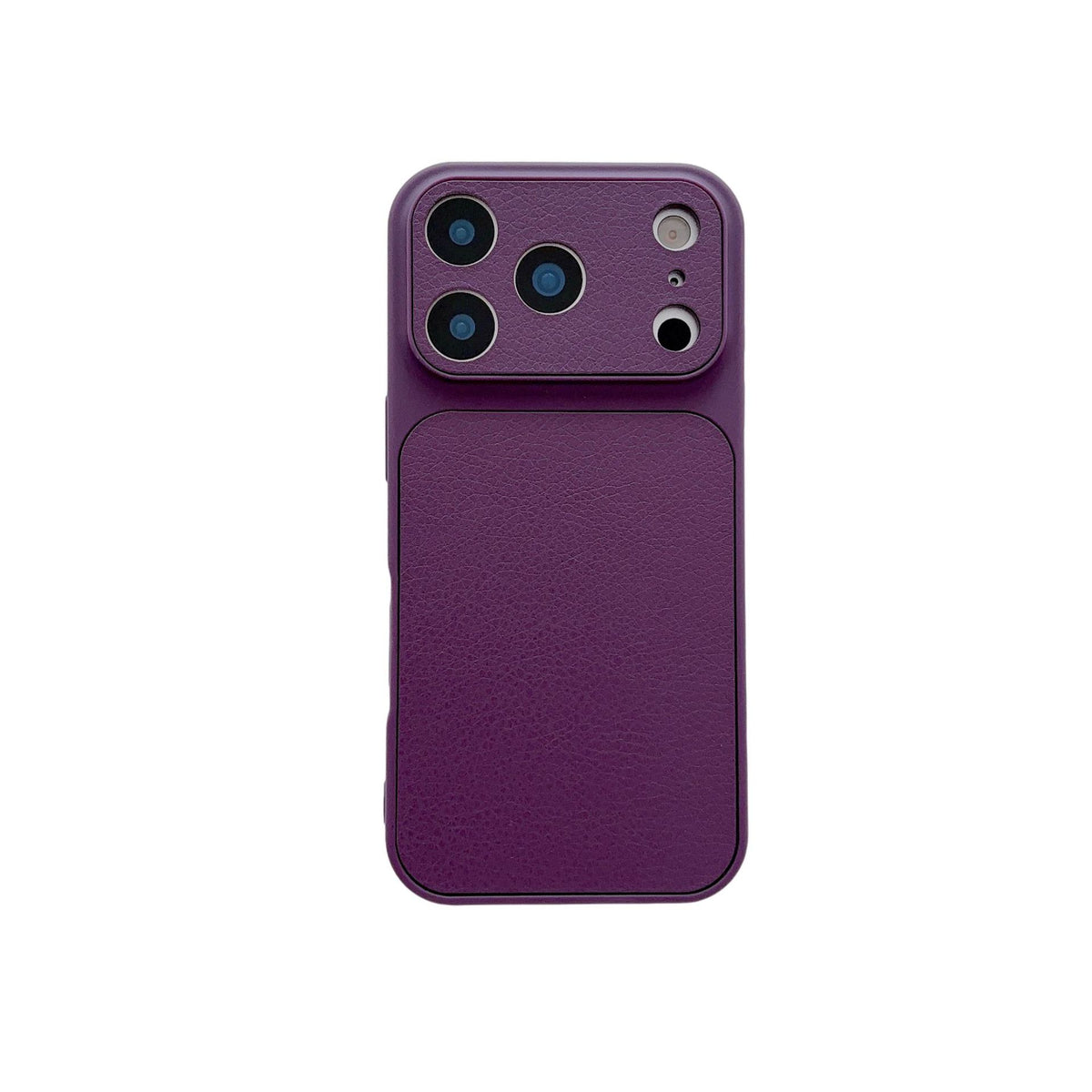 Solid Color Lychee Grain Case for iPhone