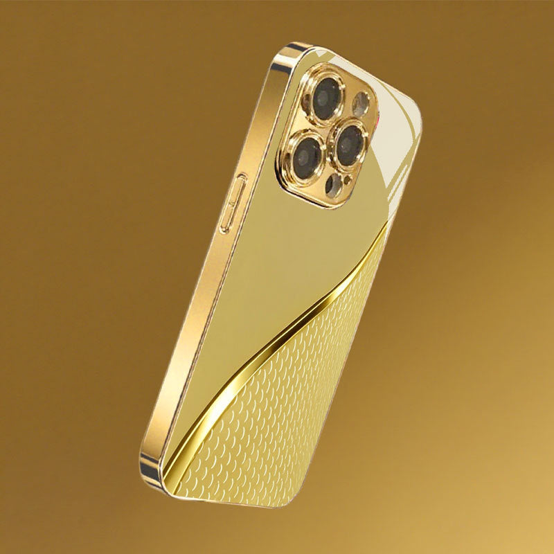 Golden Scale Pattern Hard Case for iPhone
