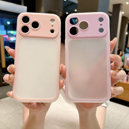 Large Window Matt Translucent Case for iPhone