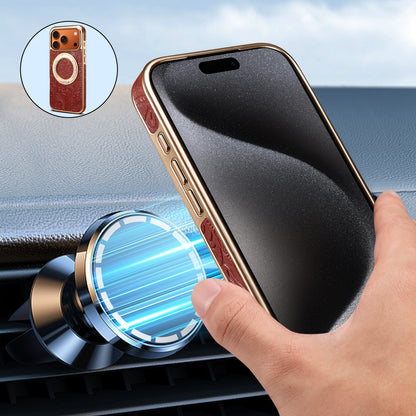 Vintage Floral Leather Kickstand Case for iPhone
