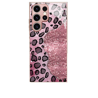Shiny Leopard Print Pattern Hard Case for Samsung